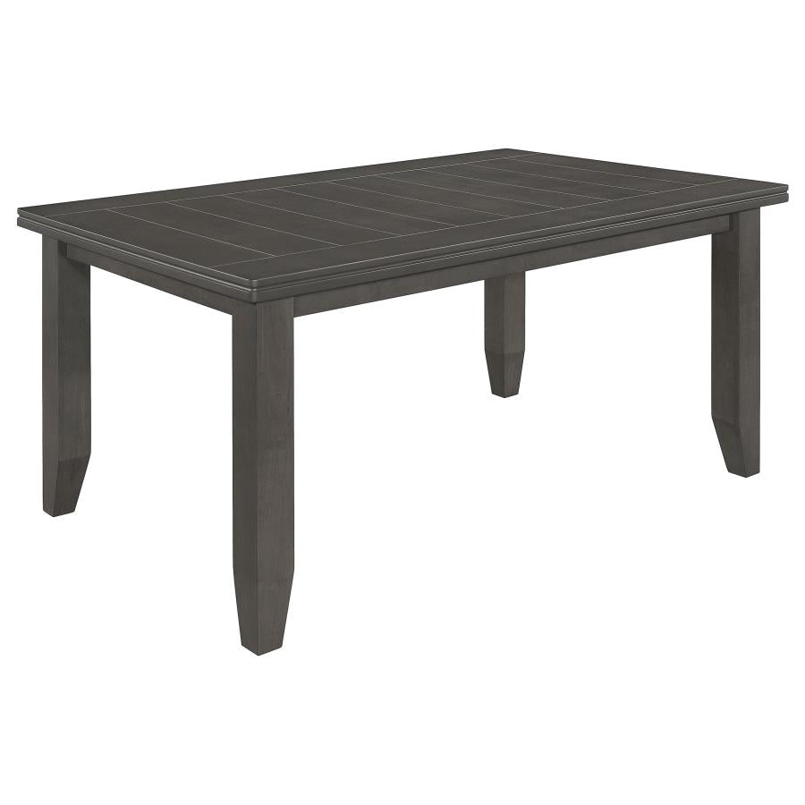 Dalila Rectangular 66-inch Wood Dining Table Dark Grey - 102721GRY