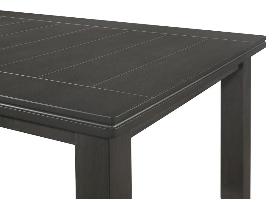 Dalila Rectangular 66-inch Wood Dining Table Dark Grey - 102721GRY
