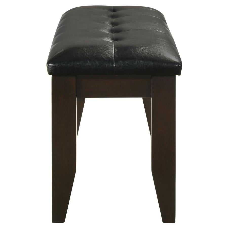 Dalila Leatherette Upholstered Wood Dining Bench Cappuccino - 102723