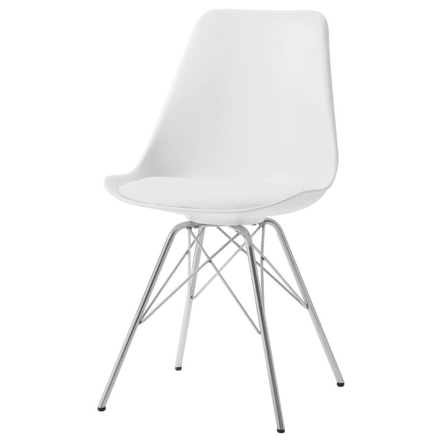 Juniper Polypropylene Dining Side Chair White (Set of 2) - 102792