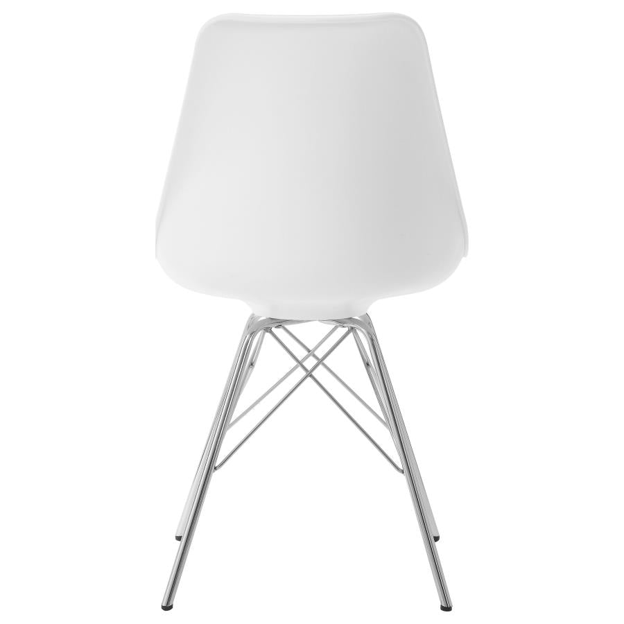Juniper Polypropylene Dining Side Chair White (Set of 2) - 102792