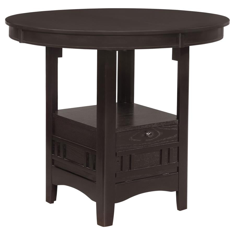 Lavon Oval 60-inch Extension Counter Dining Table Espresso - 102888