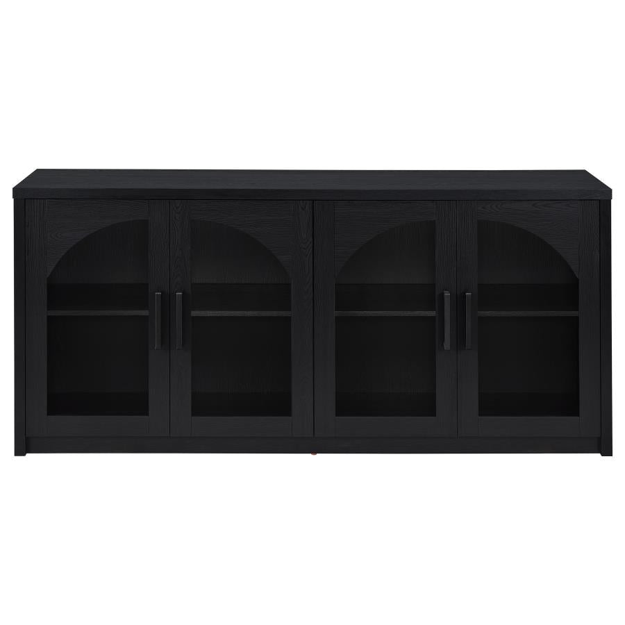 Riva 4-door Dining Sideboard Buffet Storage Credenza Black - 103895