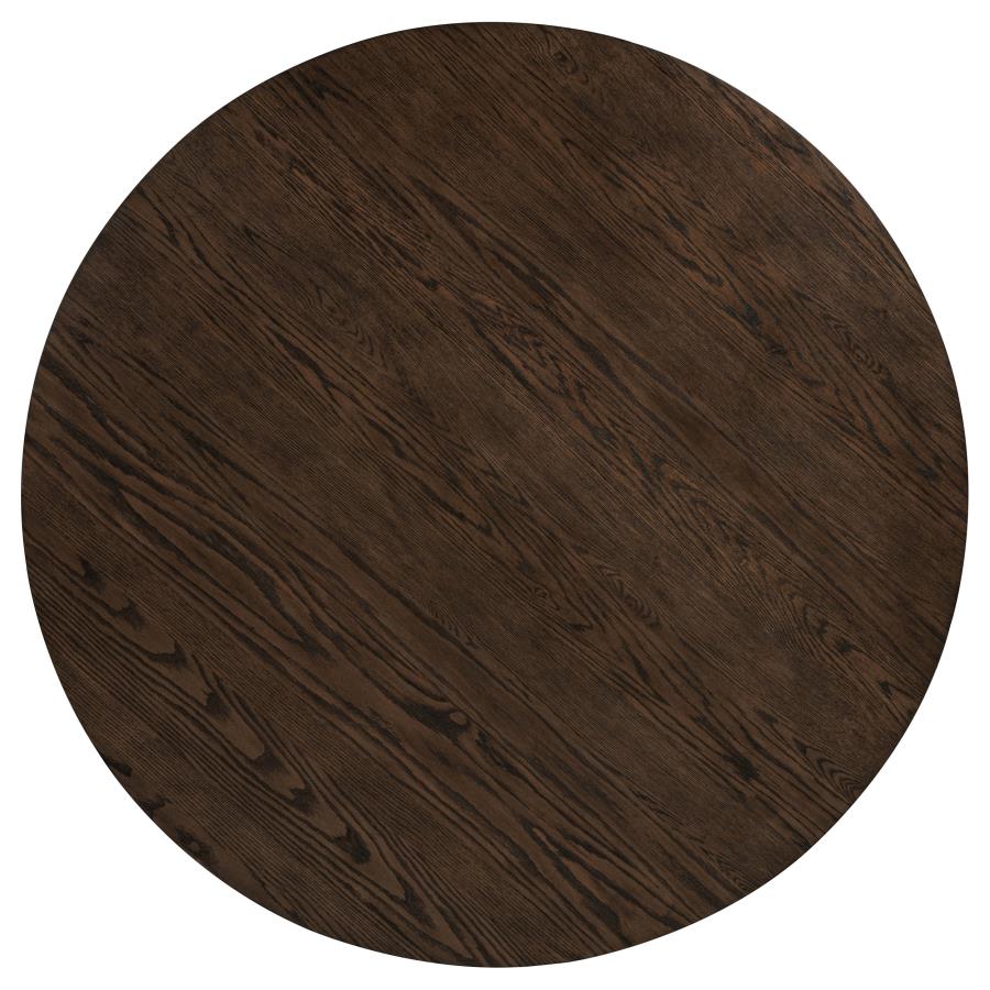 Ridgewell Round Pedestal Dining Table Dark Oak - 104600