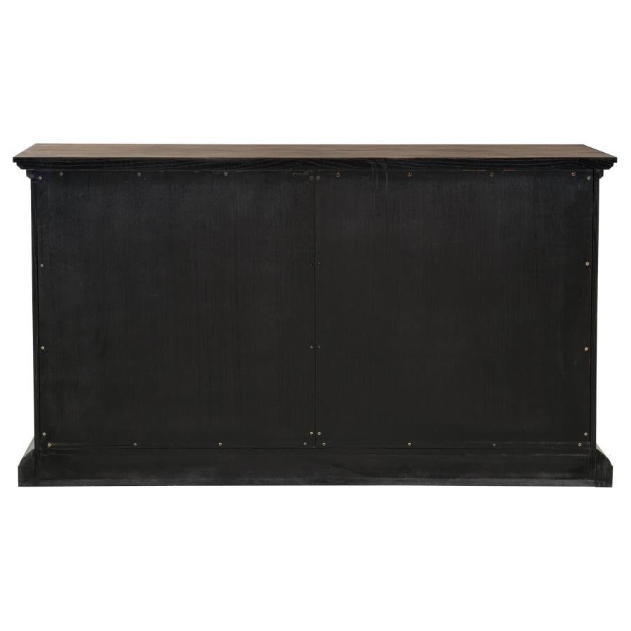 Ridgewell 2-drawer 4-door Dining Server Dark Oak - 104605