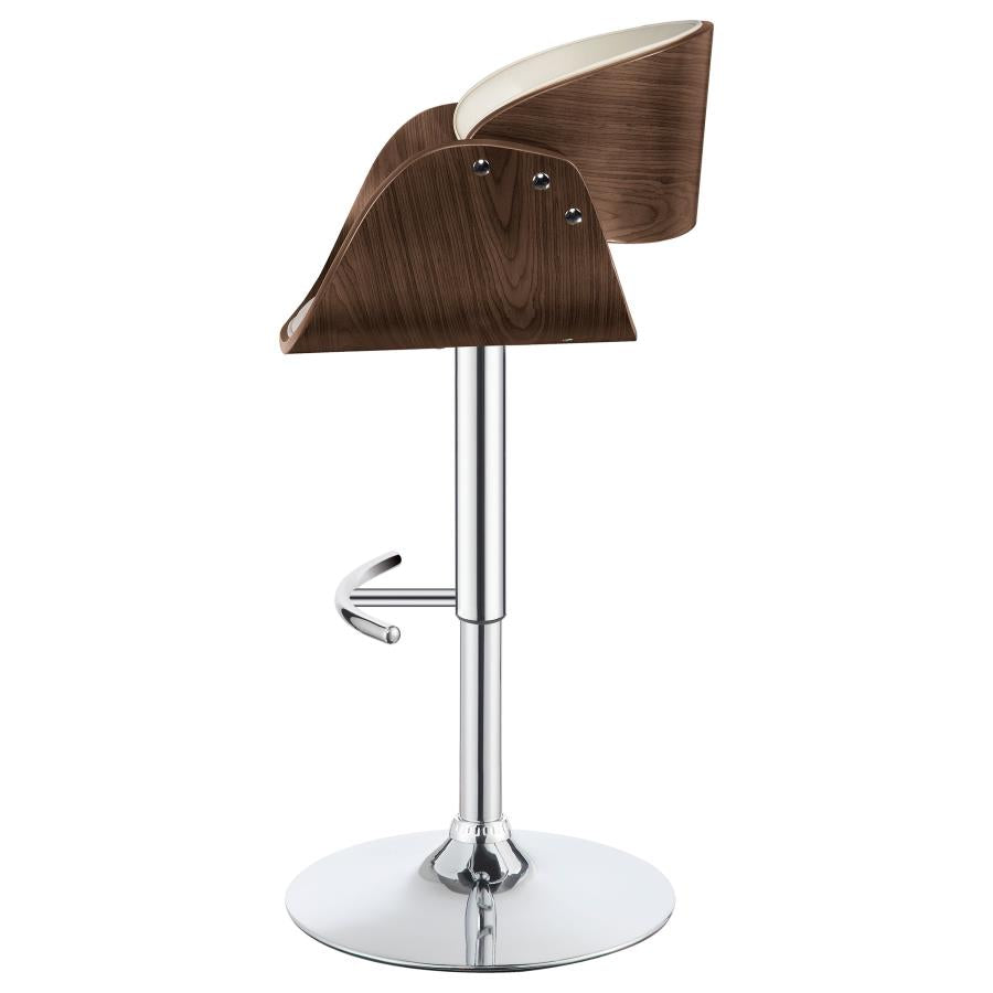 Dana Adjustable Bar Stool Ecru and Chrome - 104966