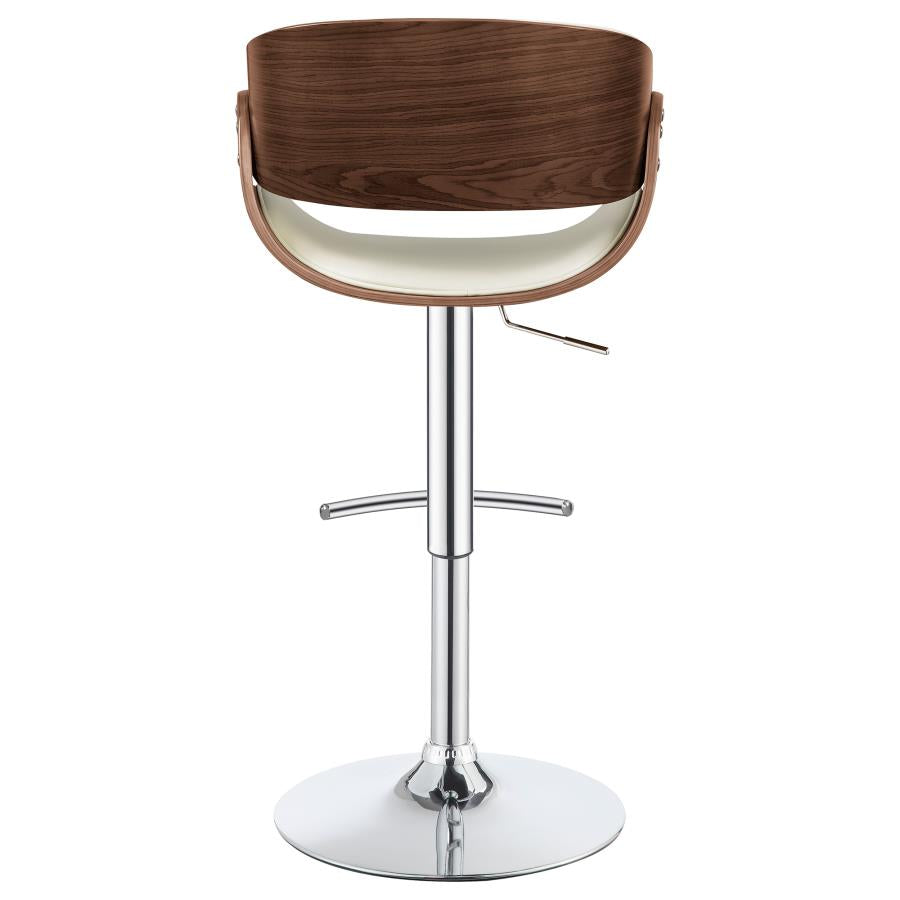 Dana Adjustable Bar Stool Ecru and Chrome - 104966