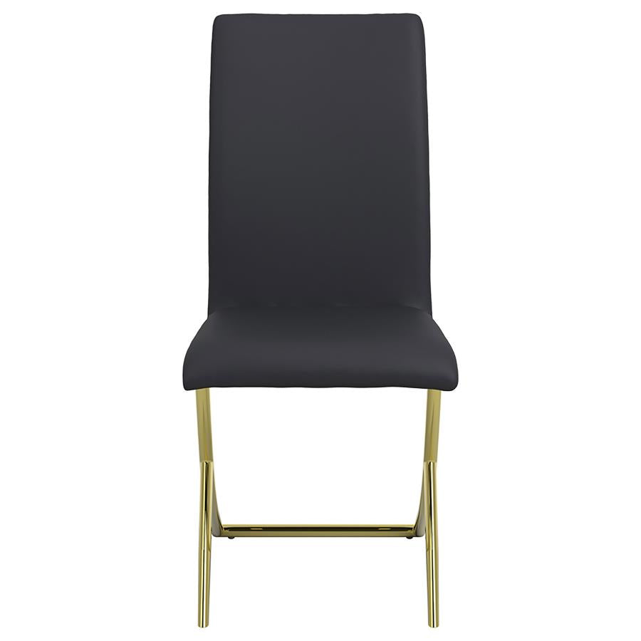Carmelia Upholstered Dining Side Chair Black (Set of 4) - 105172