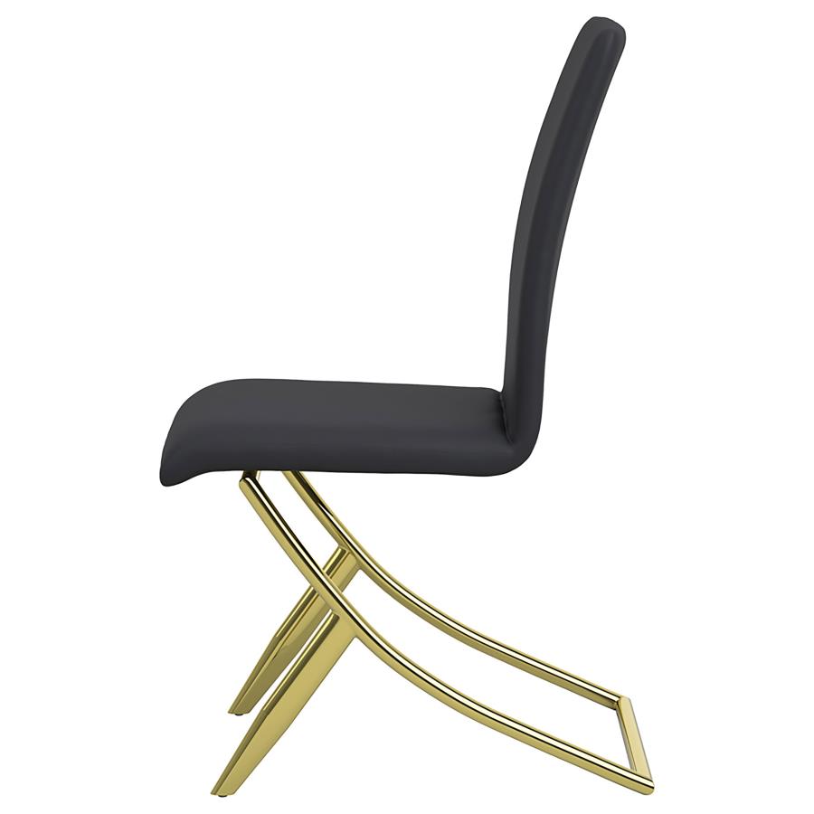 Carmelia Upholstered Dining Side Chair Black (Set of 4) - 105172