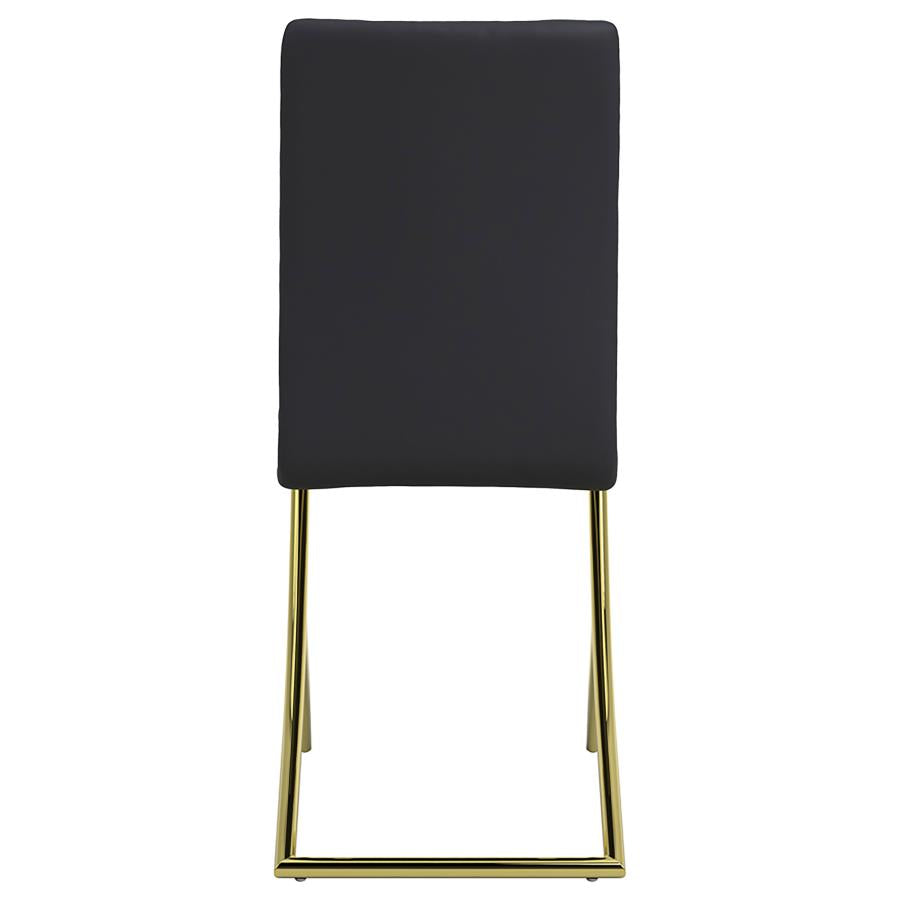 Carmelia Upholstered Dining Side Chair Black (Set of 4) - 105172