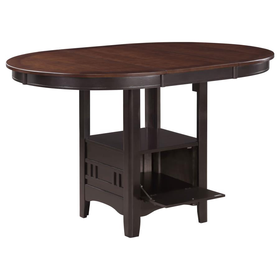 Lavon 5-piece Oval Counter Height Dining Set Light Chestnut - 105278-S5