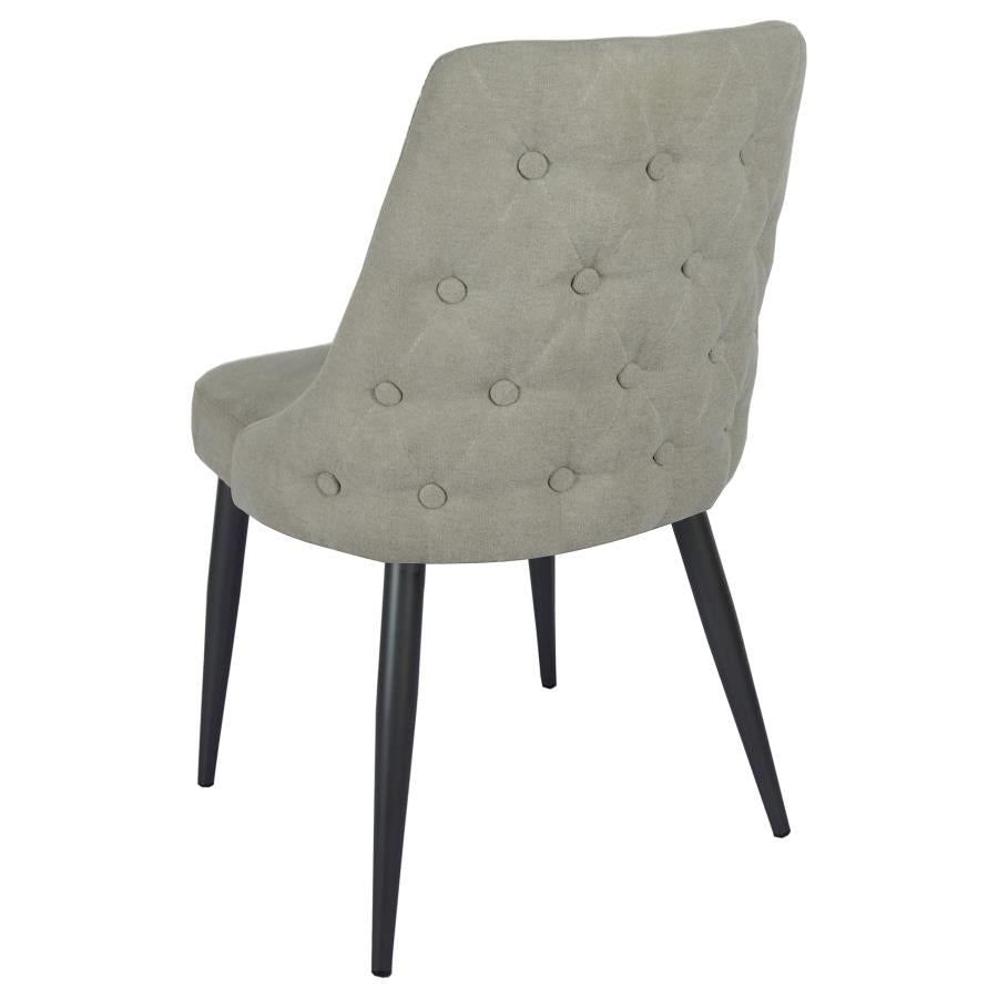 Cosmo Upholstered Dining Side Chair Light Grey (Set of 2) - 106044