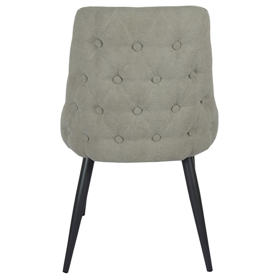 Cosmo Upholstered Dining Side Chair Light Grey (Set of 2) - 106044