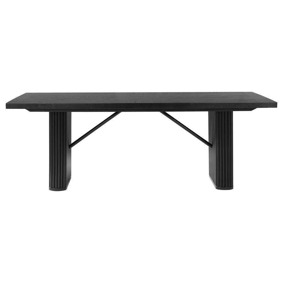 Catherine Rectangular 84-inch Wood Dining Table Black - 106251