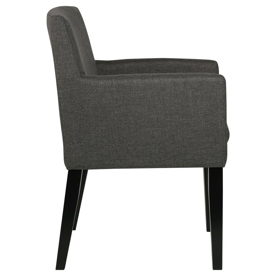 Catherine Upholstered Dining Arm Chair Grey (Set of 2) - 106252