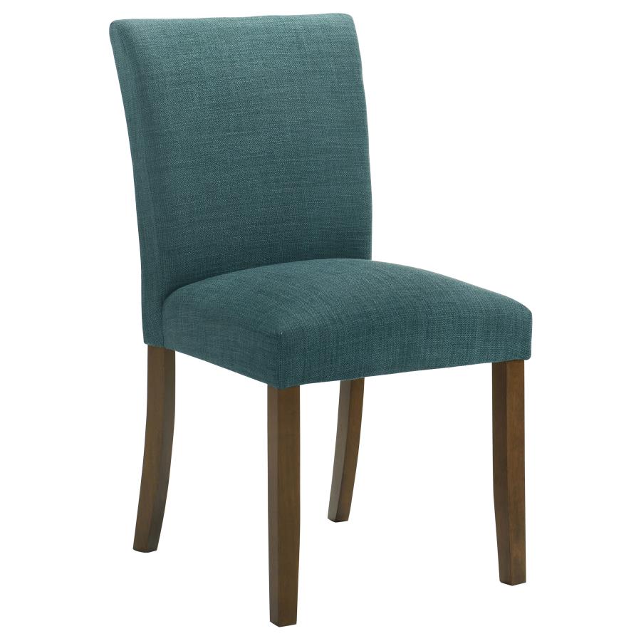 Cantley Upholstered Dining Side Chair Teal Blue (Set of 2) - 106377