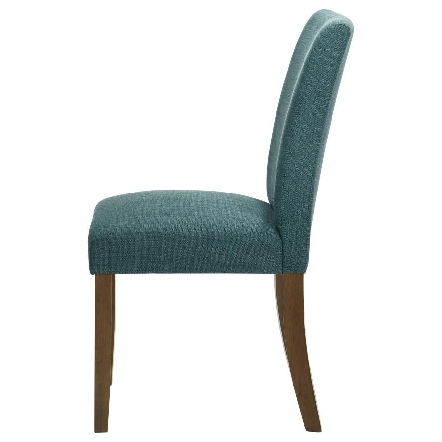 Cantley Upholstered Dining Side Chair Teal Blue (Set of 2) - 106377