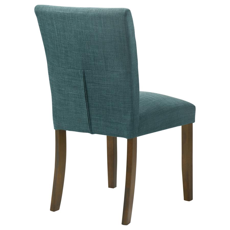 Cantley Upholstered Dining Side Chair Teal Blue (Set of 2) - 106377