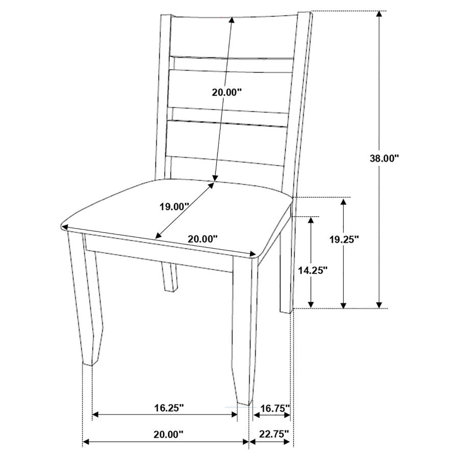 Alston 6-piece Rectangular Dining Table Set Knotty Nutmeg - 106381-S6