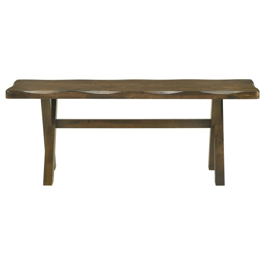 Alston 47-inch Solid Wood Dining Bench Knotty Nutmeg - 106383