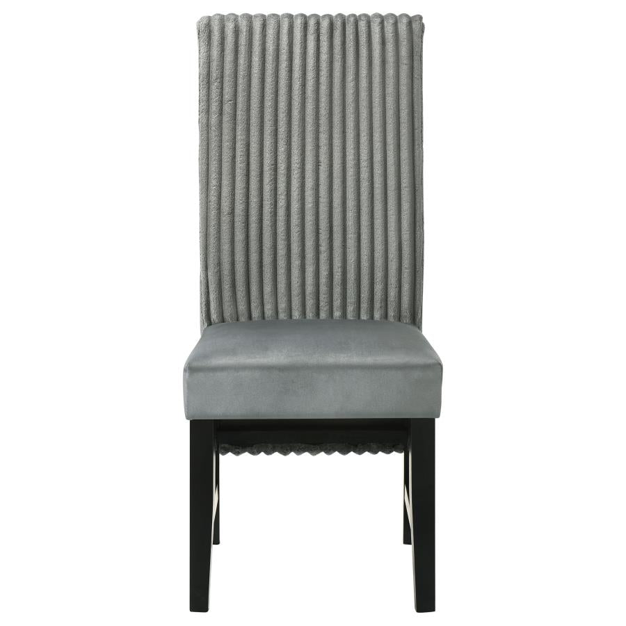Barrand Upholstered Dining Side Chair Grey (Set of 2) - 106389