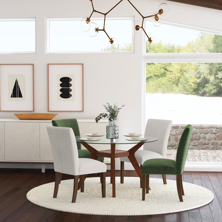 Cantley Upholstered Dining Side Chair Beige (Set of 2) - 106412