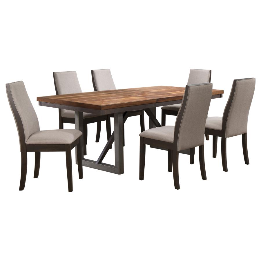 Spring Creek 7-piece Rectangular Dining Table Set Taupe - 106581-S7G
