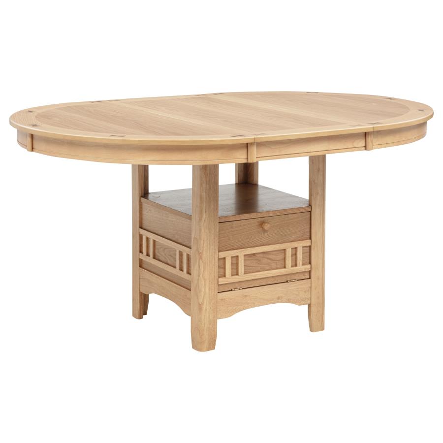 Lavon Oval 60-inch Wood Extension Leaf Dining Table Light Oak - 106620