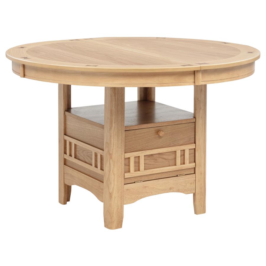 Lavon Oval 60-inch Wood Extension Leaf Dining Table Light Oak - 106620