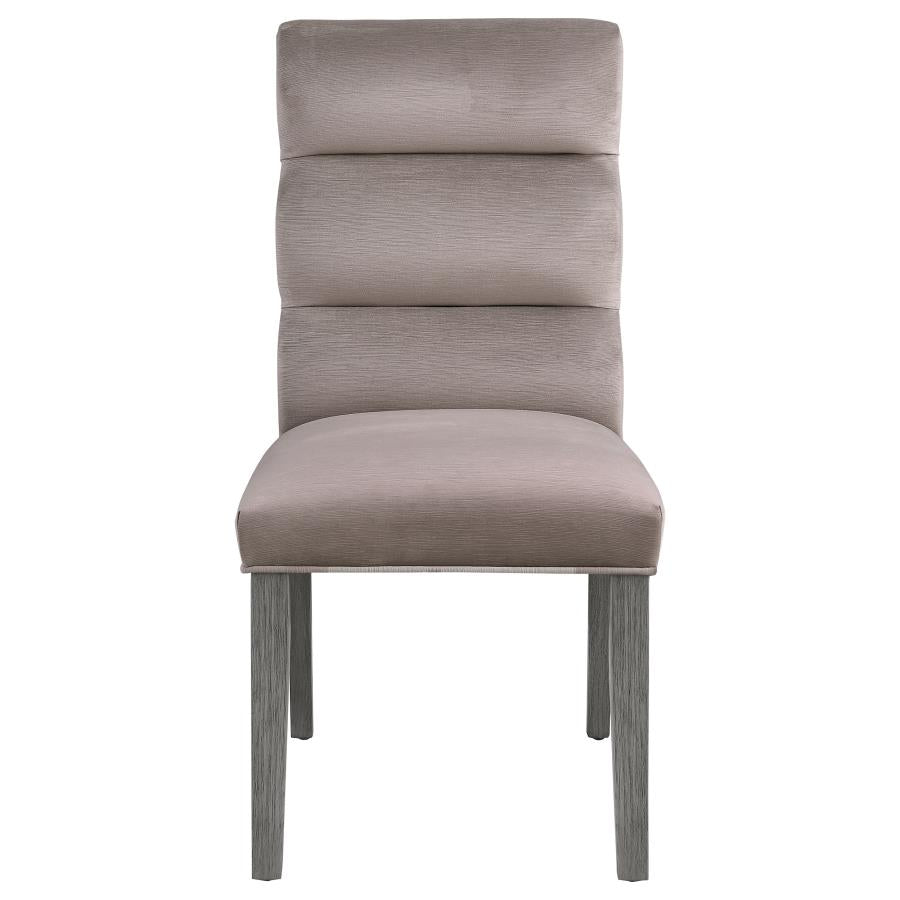 Carla Velvet Upholstered Dining Side Chair Ash (Set of 2) - 106684