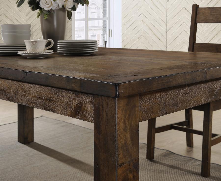 Coleman 5-piece Rectangular Dining Set Rustic Golden Brown - 107041-S5