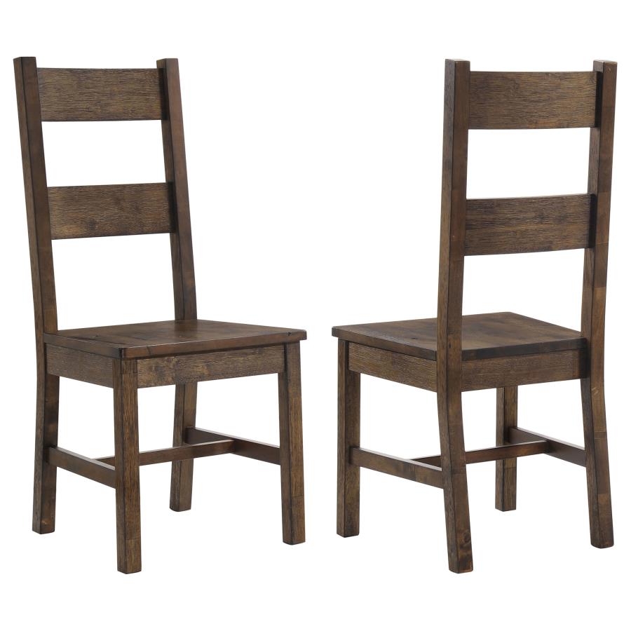 Coleman Dining Side Chair Rustic Golden Brown (Set of 2) - 107042
