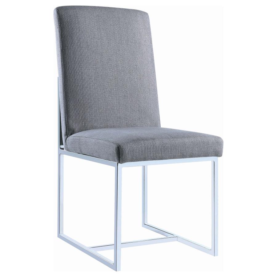 Mackinnon Upholstered Dining Side Chair Grey (Set of 2) - 107143