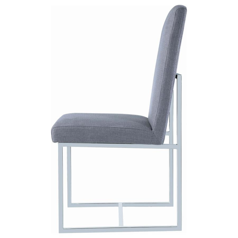 Mackinnon Upholstered Dining Side Chair Grey (Set of 2) - 107143