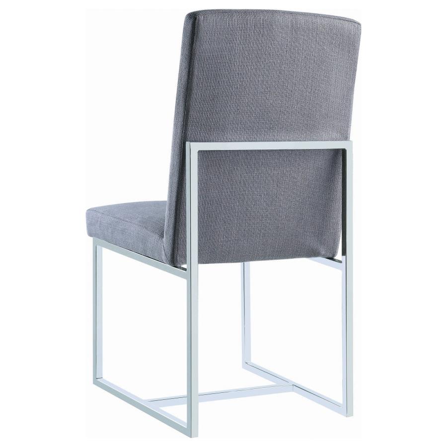 Mackinnon Upholstered Dining Side Chair Grey (Set of 2) - 107143