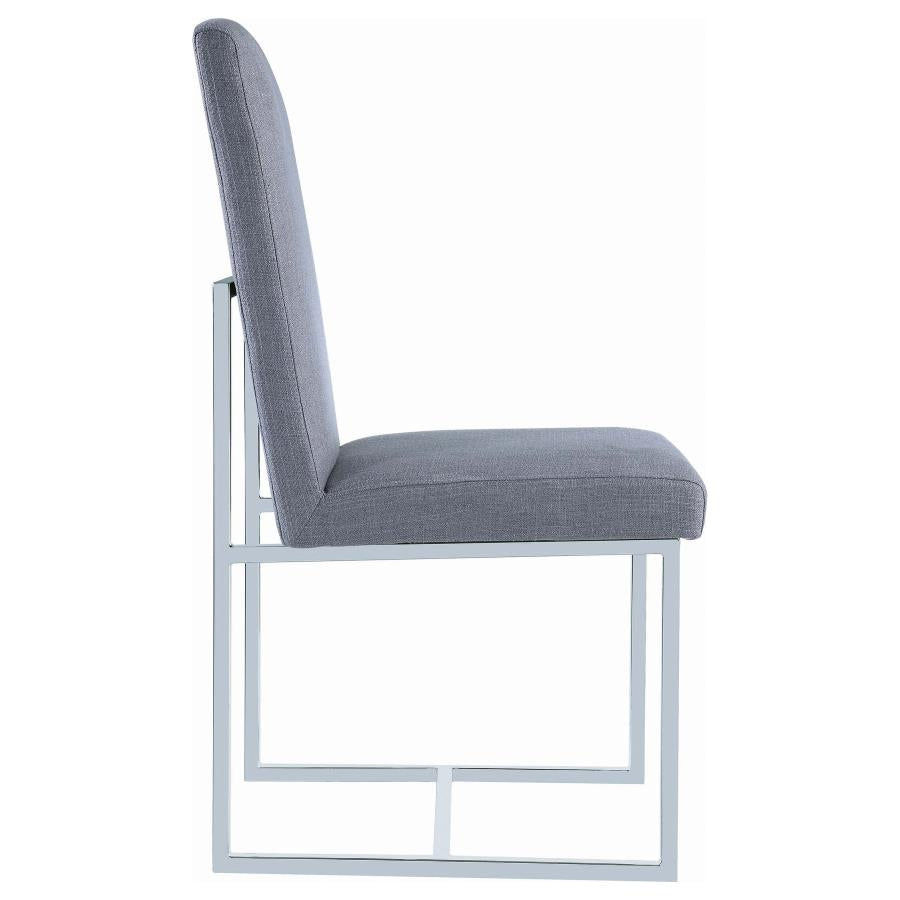 Mackinnon Upholstered Dining Side Chair Grey (Set of 2) - 107143