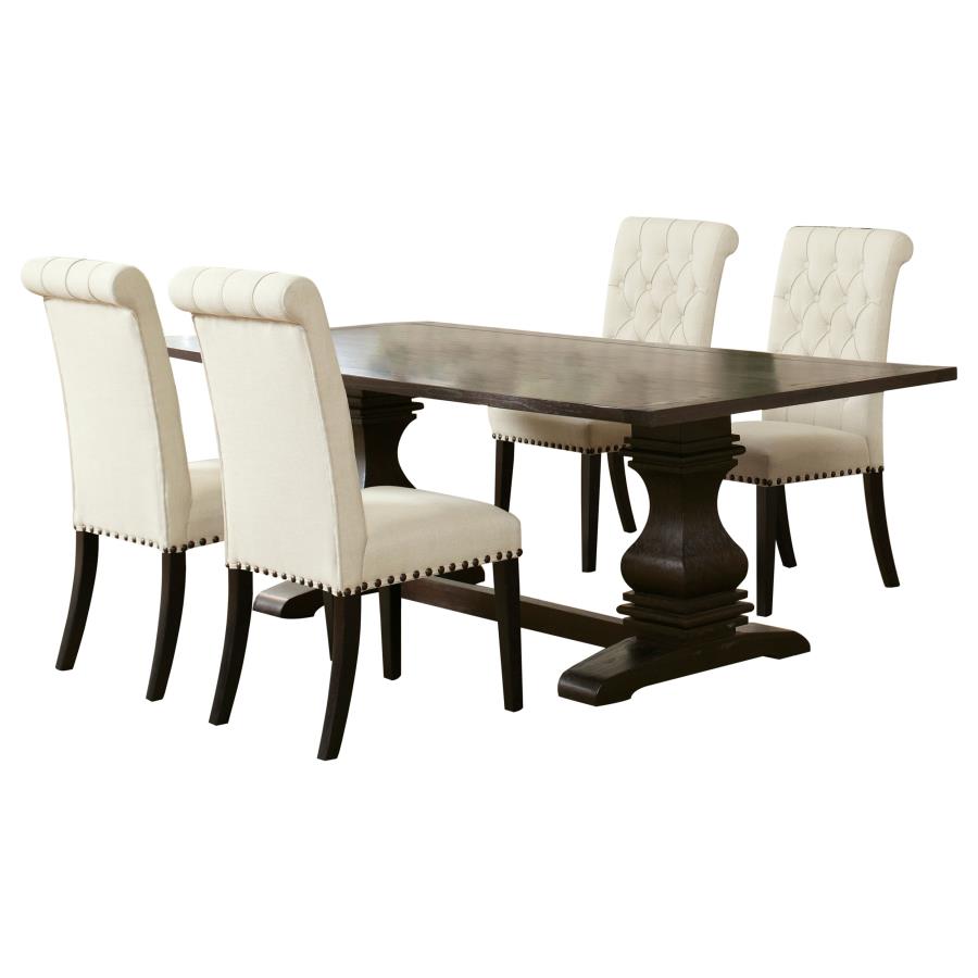Parkins 5-piece Rectangular Dining Table Set Rustic Espresso - 107411-S5