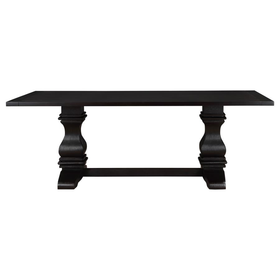 Parkins 5-piece Rectangular Dining Table Set Rustic Espresso - 107411-S5