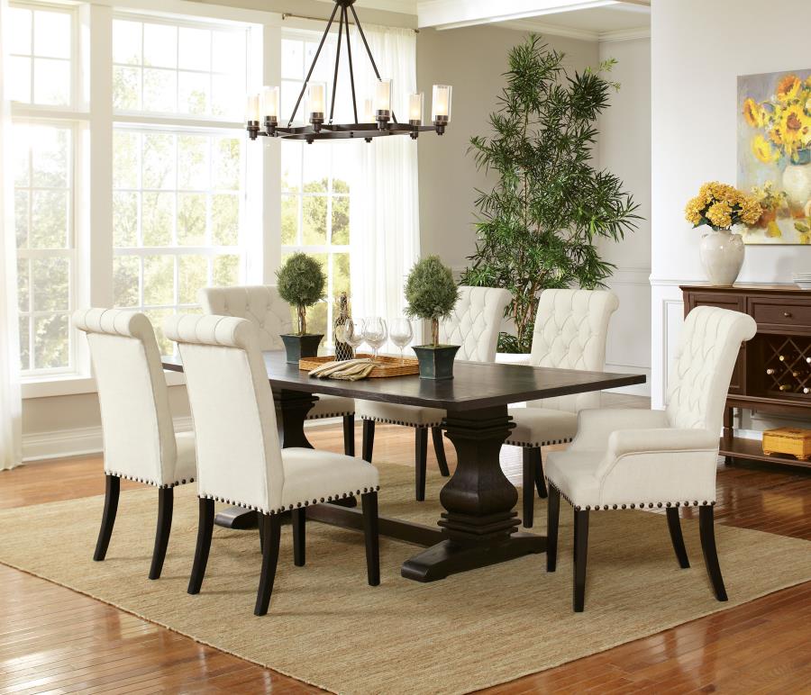 Parkins 7-piece Rectangular Dining Table Set Rustic Espresso - 107411-S7
