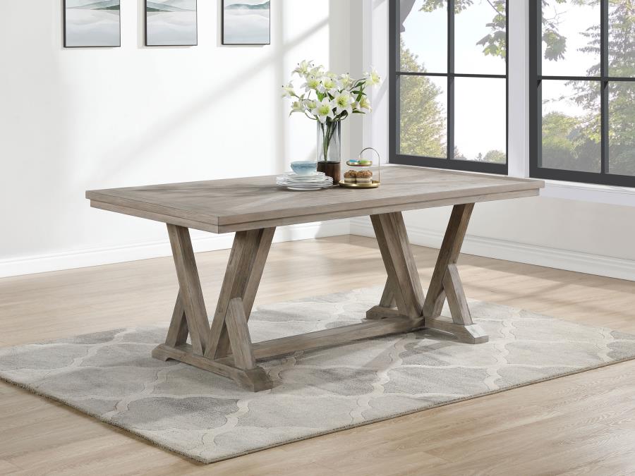 Cornelia Rectangular 82-inch Dining Table Coastal Grey - 107441