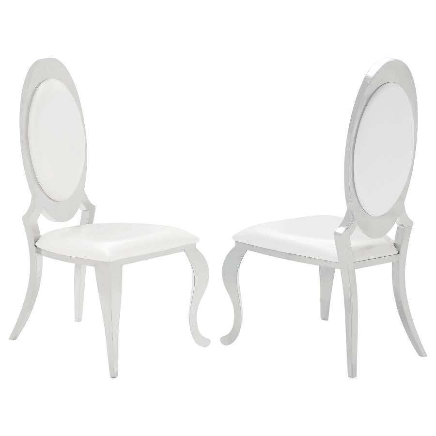 Anchorage Upholstered Dining Chair Cream White (Set of 2) - 107872N
