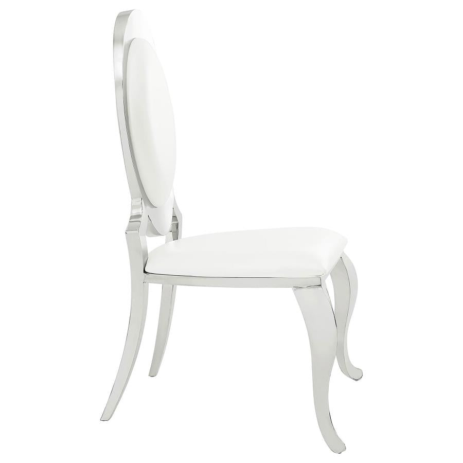 Anchorage Upholstered Dining Chair Cream White (Set of 2) - 107872N