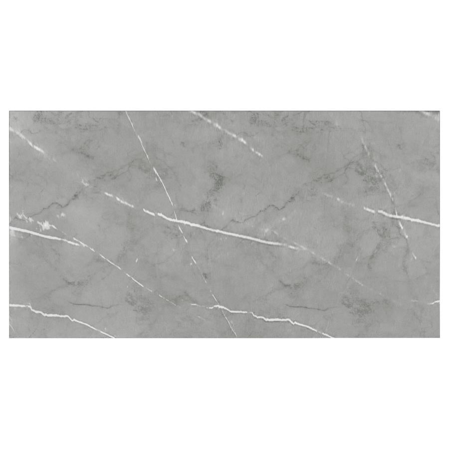 Sterling 72-inch Rectangular Dining Table Grey Faux Marble - 108121