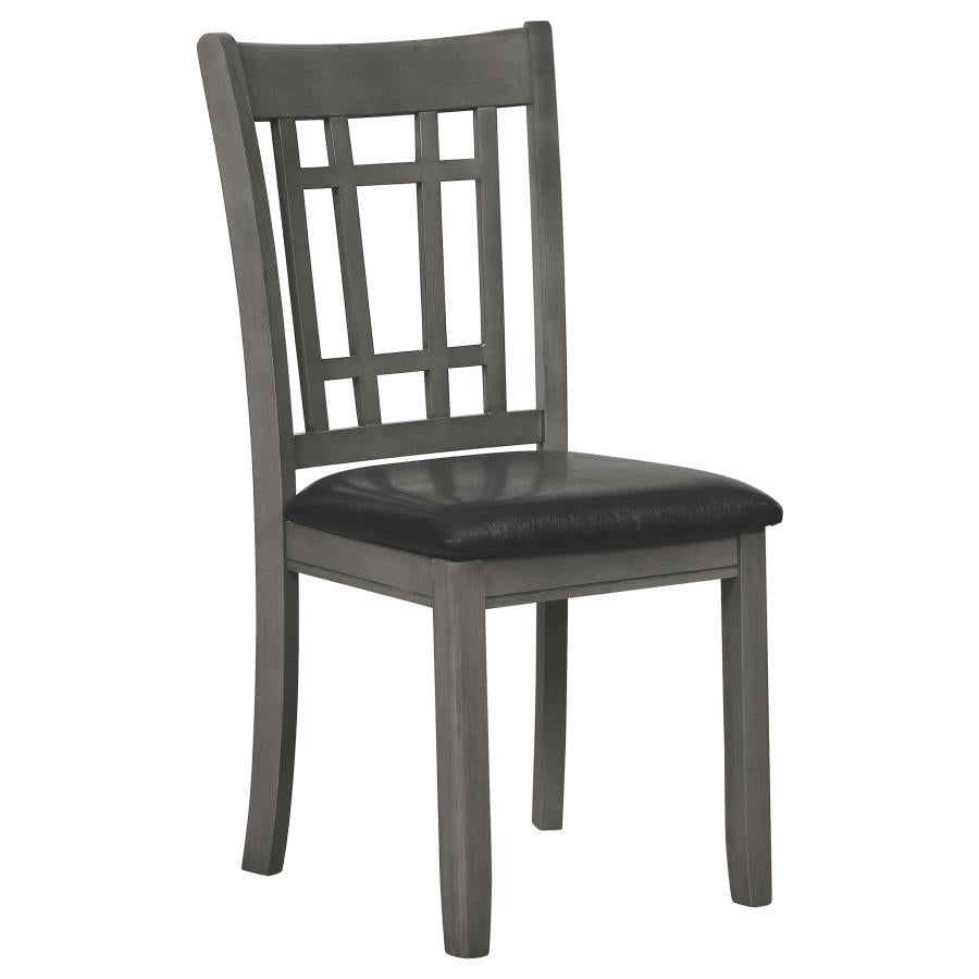 Lavon 5-piece Oval Extension Leaf Dining Set Medium Grey - 108211-S5