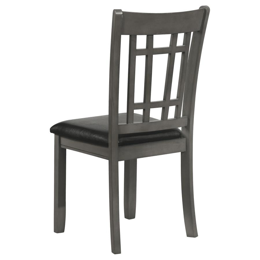 Lavon 5-piece Oval Extension Leaf Dining Set Medium Grey - 108211-S5