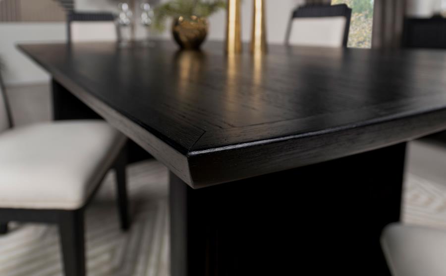 Brookmead 100-inch Extension Leaf Dining Table Black - 108231