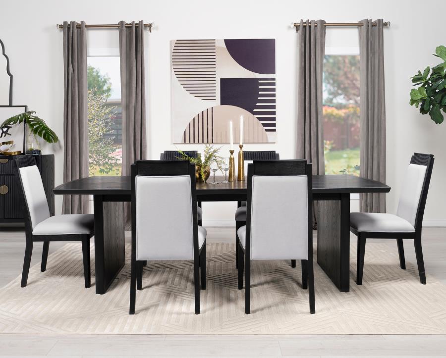 Brookmead 100-inch Extension Leaf Dining Table Black - 108231