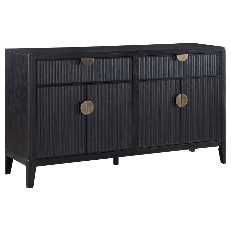 Brookmead 4-door Sideboard Buffet Storage Cabinet Black - 108235