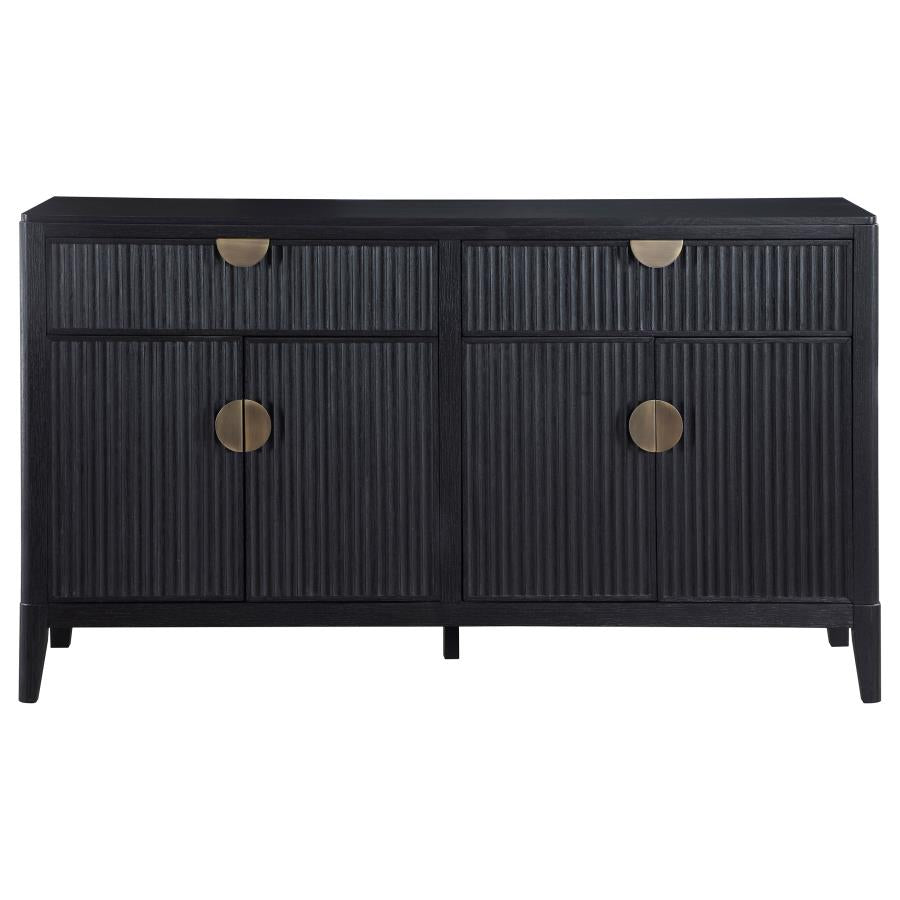 Brookmead 4-door Sideboard Buffet Storage Cabinet Black - 108235