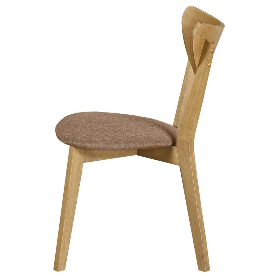 Elowen Wood Dining Side Chair Light Walnut (Set of 2) - 108442